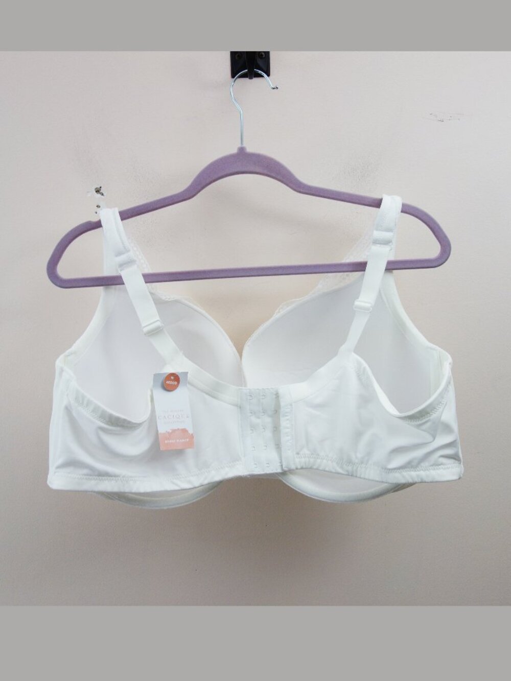 Cacique Collection Boost Plunge Push Up White Lace Bra (46DDD) NWT! - Picture 2 of 11